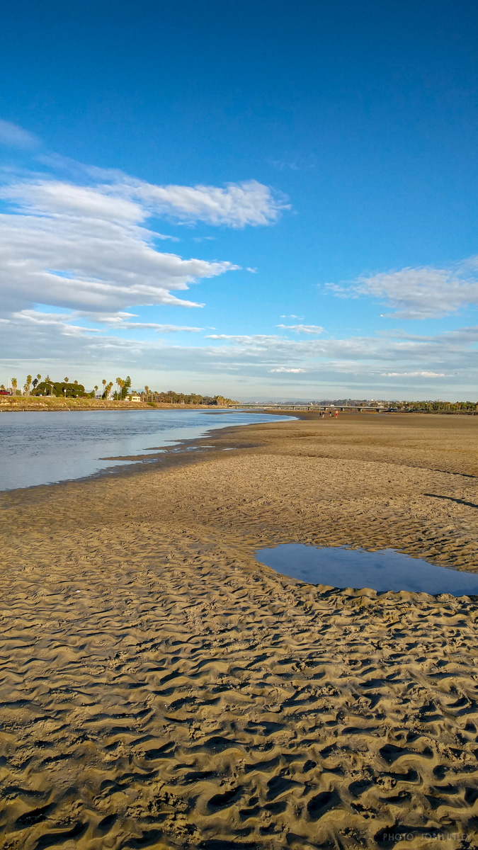 San Diego River at low tide